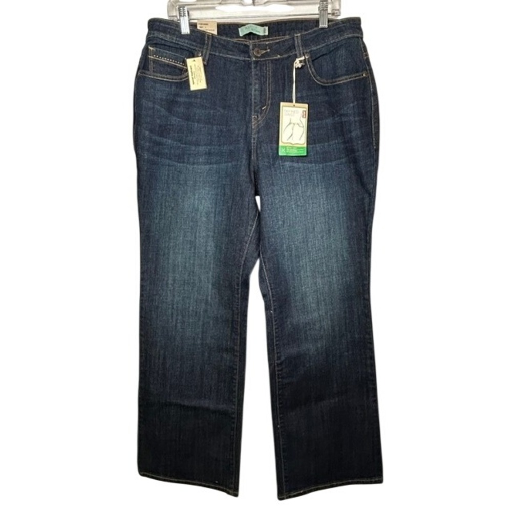 NWT Levi's 580 Women's Dark Wash Bootcut Jeans 16W Defined Waist Stretch